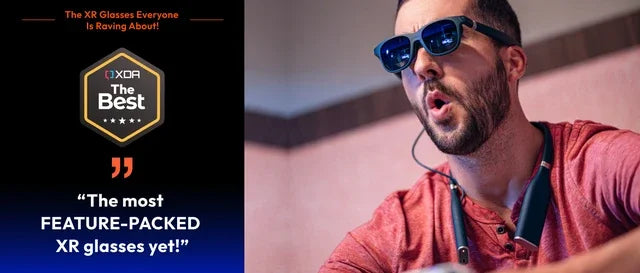 VITURE One XR/AR 3D Glasses Compatible Steam Deck/ROG Ally/Gaming Consoles/PC/Android Electrochromic Film Myopia Adjustments