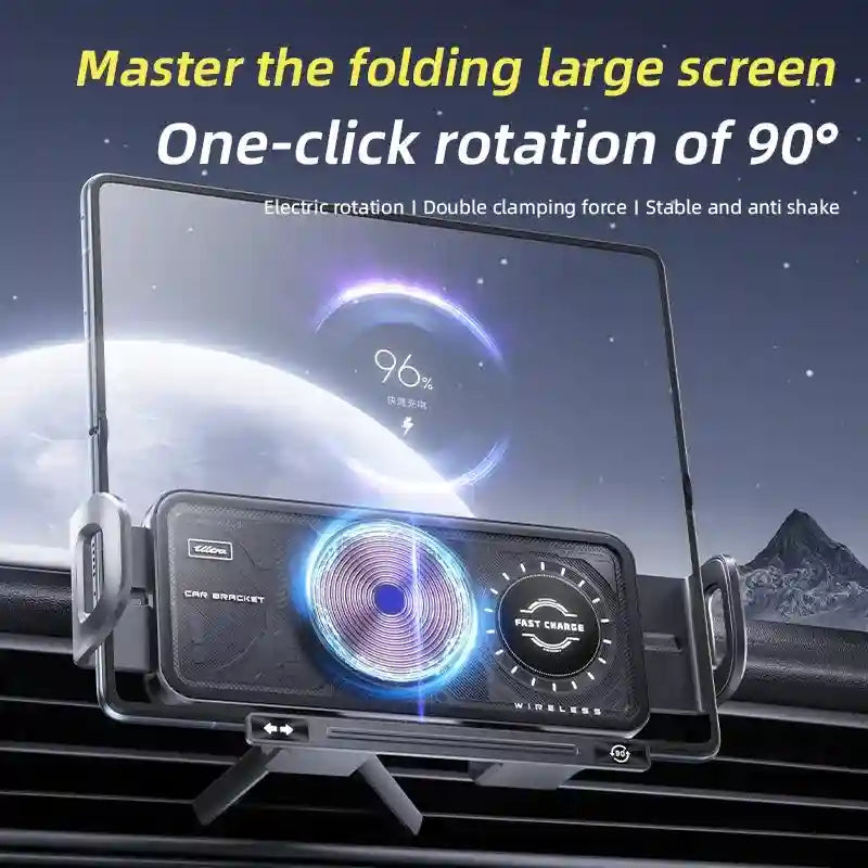 15W Car Wireless Charger - Qi Certified Flexible Phone Holder Tidesmit