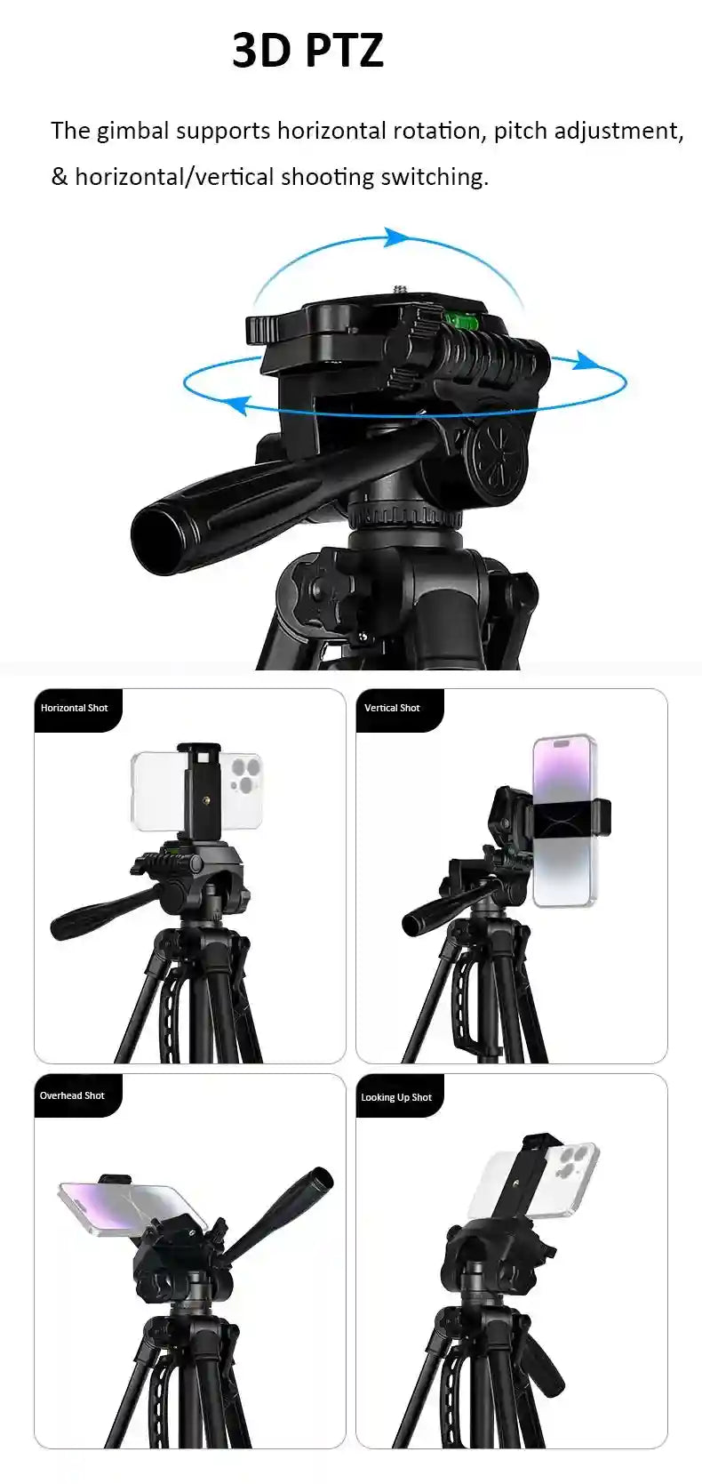 Tidesmit Ring Light with Tripod Stand - F-3366T Adjustable LED Setup Tidesmit