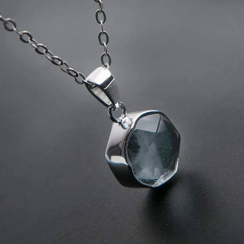 Top Natural Gibeon Iron Meteorite STAR DAVID Moldavite Pendant Jewelry Trendy Sterling Silver Woman Lady Man Love Gift Stone