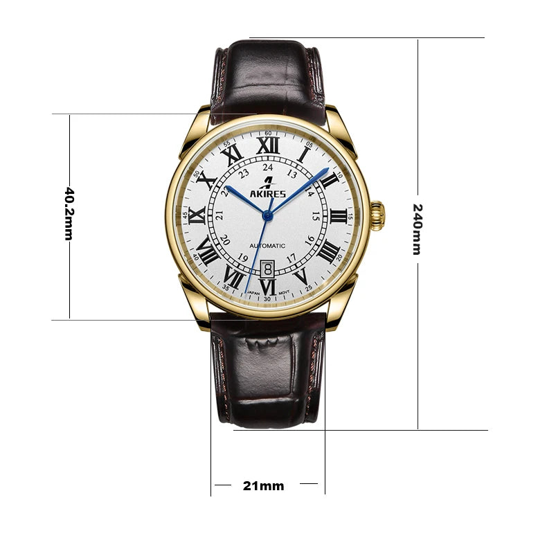 Customized Luxury Automatic Watch Stainless Steel Sapphire Glass Automatic Movement Oem Watch For Men