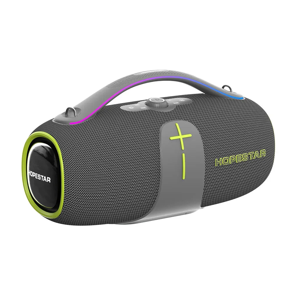 Portable Bluetooth Speaker 400W Waterproof IPX6 TWS Wireless Audio Gray My Store