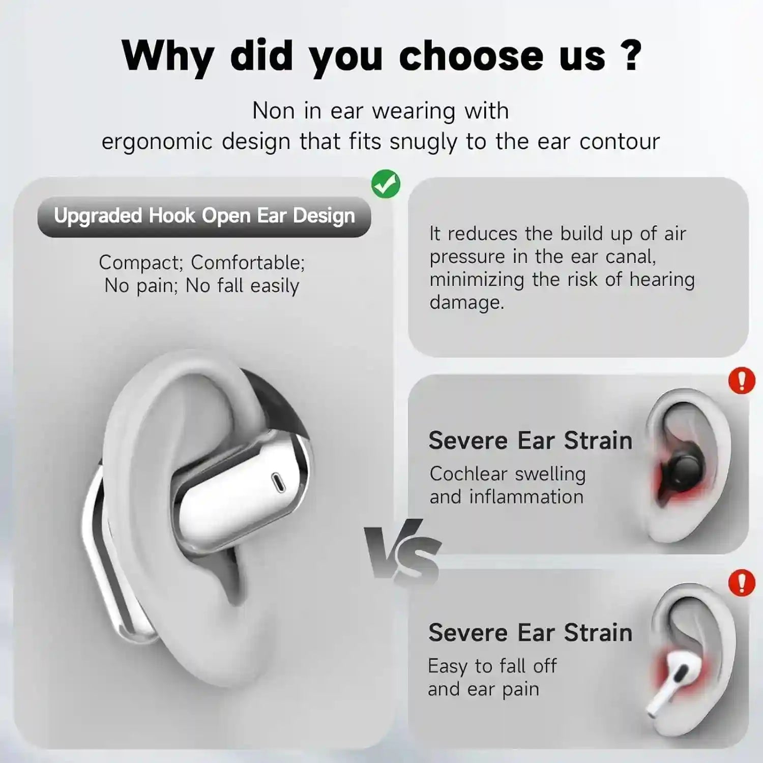 Open Ear Wireless Earbuds YYK-Q16 Sport Headphones by Tidesmit Tidesmit