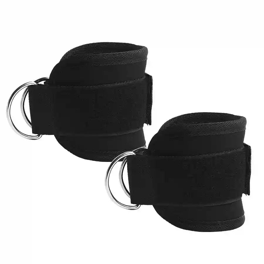 Barbell Pad Set with Carry Bag - 7 Piece Home Gym Accessory Black Ankle Strap Tidesmit