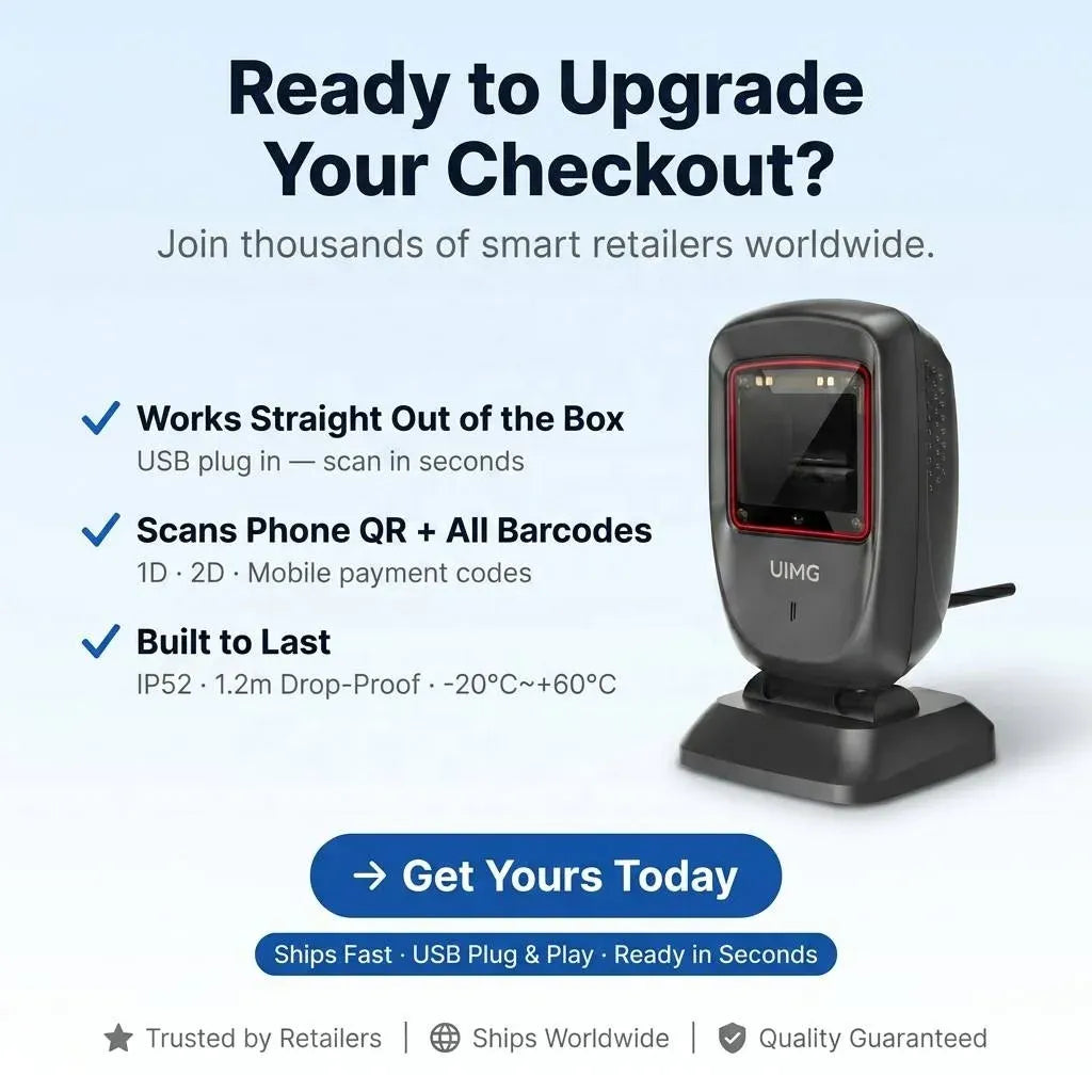 FS30 Budget-Friendly 2D QR Code Presentation Scanner USB Plug & Play for Convenience Store Mobile Cashier