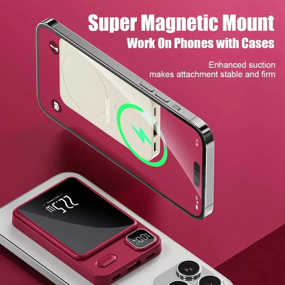 Tidesmit 5000mAh Magnetic Wireless Power Bank | 22.5W Fast Charging Tidesmit