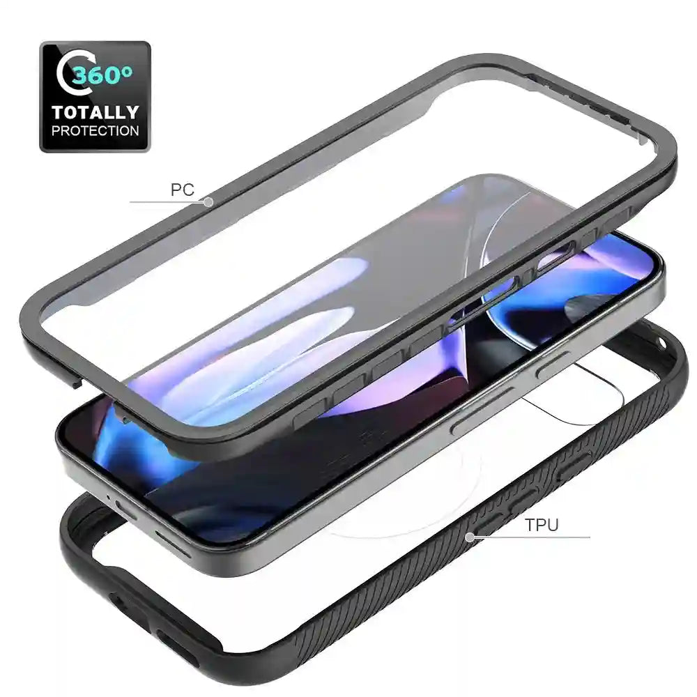 Google Pixel 8A Full Body 360 Leather Case - Durable Anti-Scratch Protection Tidesmit