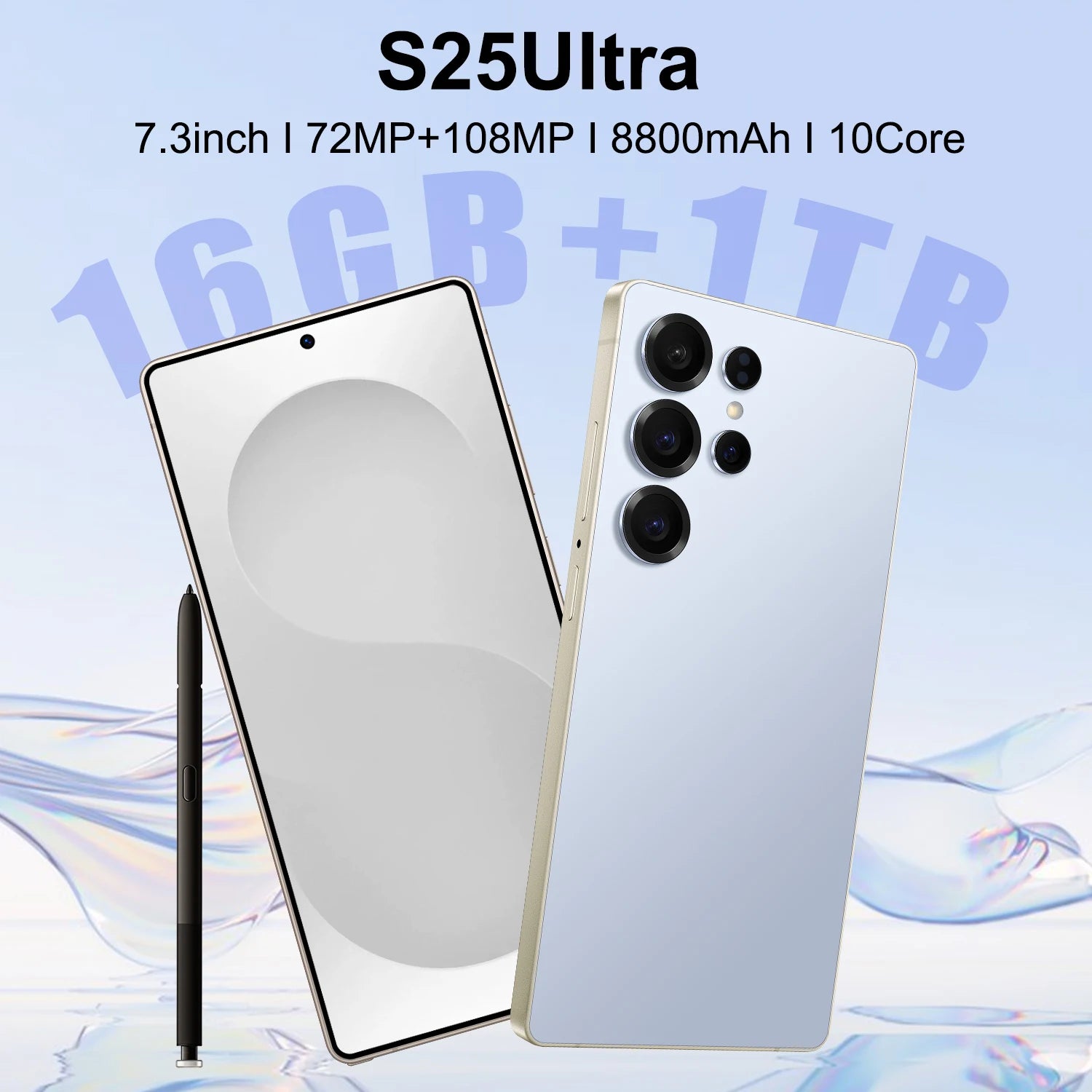 Android 5G Smartphone 7.3 Inch 16GB RAM 1TB Storage Unlocked Tidesmit