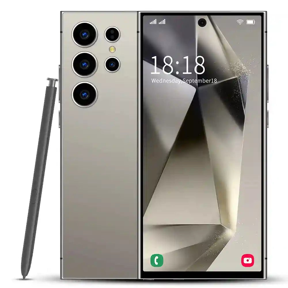 Tidesmit 5G Smartphone, 16GB RAM, 1TB Storage, 108MP Camera Gray 16g 1TB Tidesmit