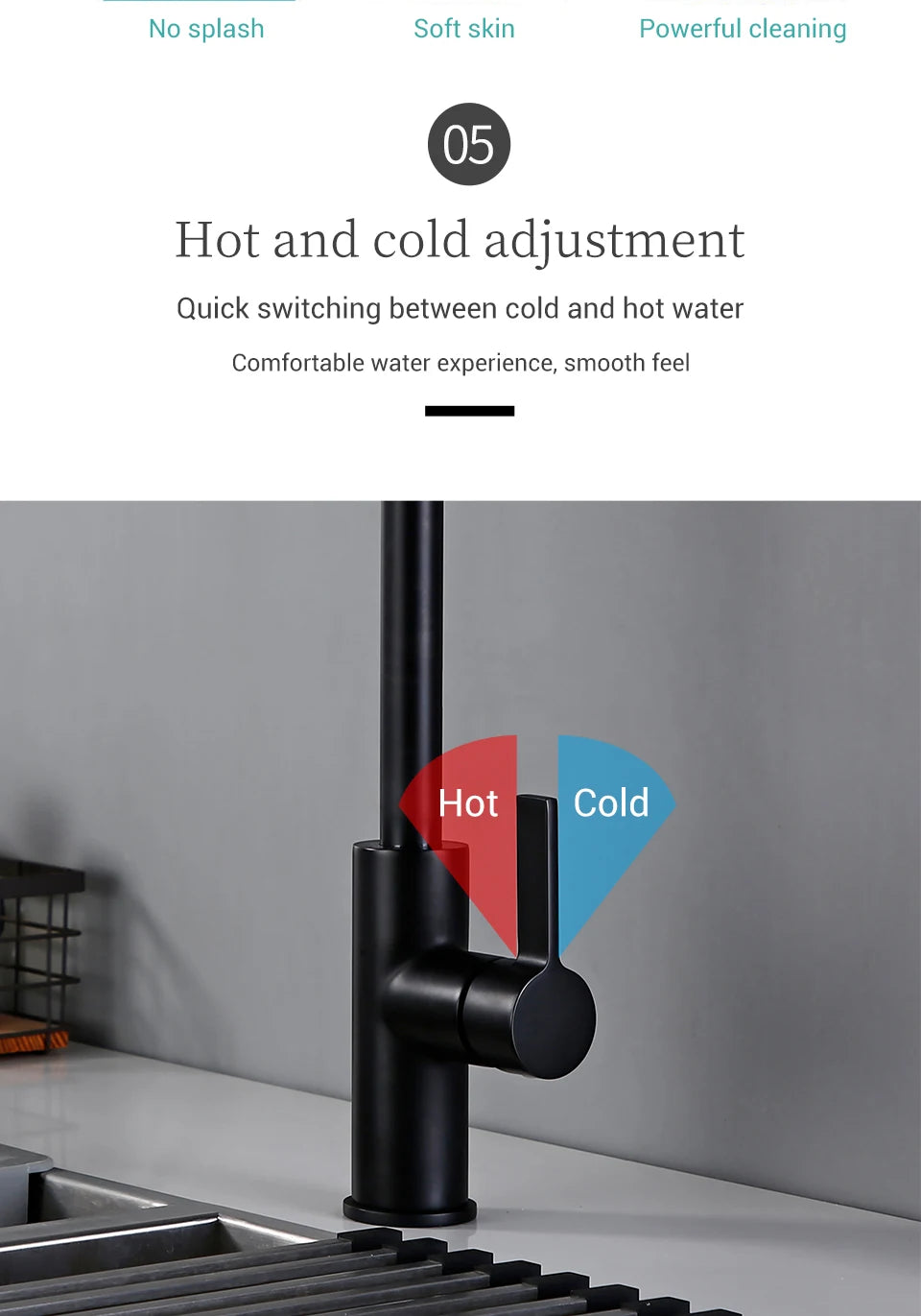 Bagnolux Black Gold Brass Rotation Holder Single Hole Deck Mounted Cold and Hot Water Mixer Pull-Out Sprayer Kitchen Sink Faucet