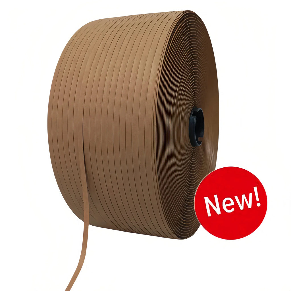 Large chocolate kraft sealing tape roll on core