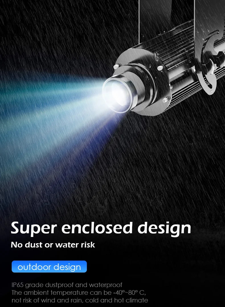 High Power 200W 300W Laser Light Projector ADS Logo Advertising Laser Show Text Customized Gobo Projection for Events