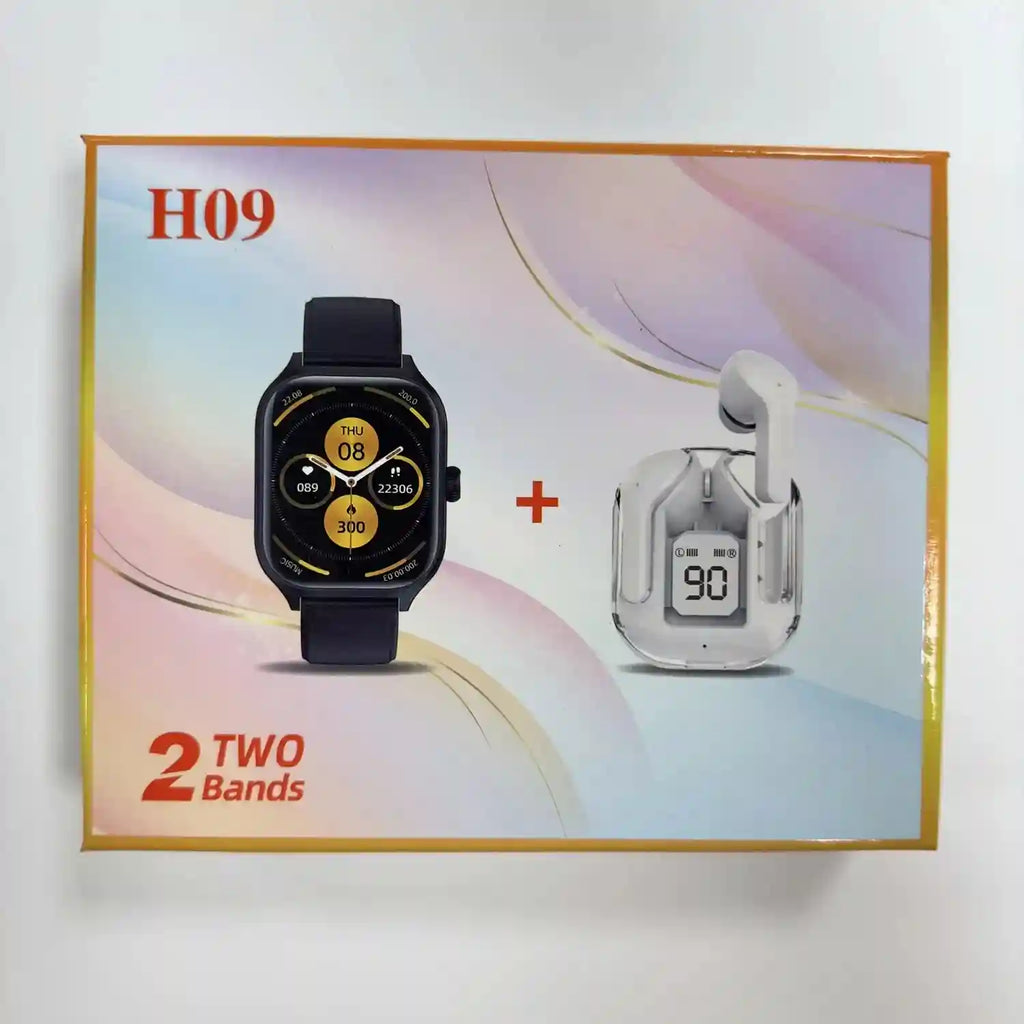 H09 Smart Watch with TWS Wireless Earbuds Combo by Tidesmit Tidesmit