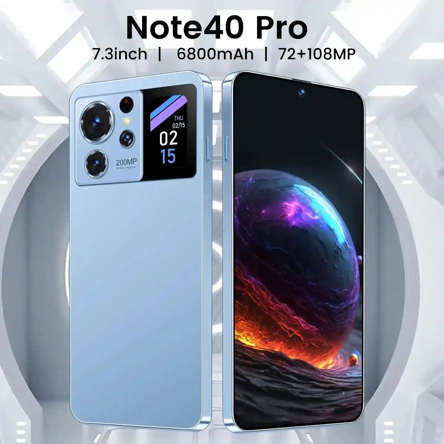 Tecno Camon 20 Pro Case with Screen Protector - Slim Military-Grade Blue Tidesmit
