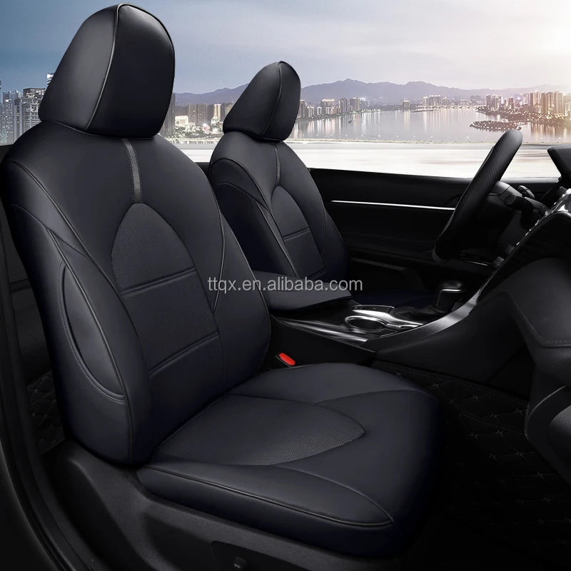 Car Seat Covers for Toyota Camry 2018-2024 Seat Covers Full Set Luxury Leather Car Accessories Waterproof Car Seat Protector