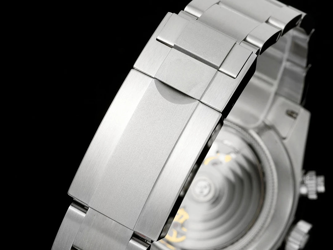 Stylish High Quality Stainless Steel Mechanical Watch Sapphire Crystal Automatic Chronograph for Daily Business Wear Watch