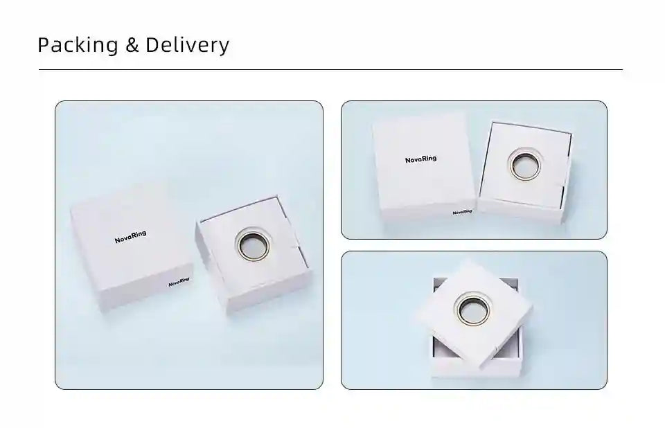 Smart Health Ring Fitness Tracker: Heart Rate & Blood Oxygen Monitor Tidesmit