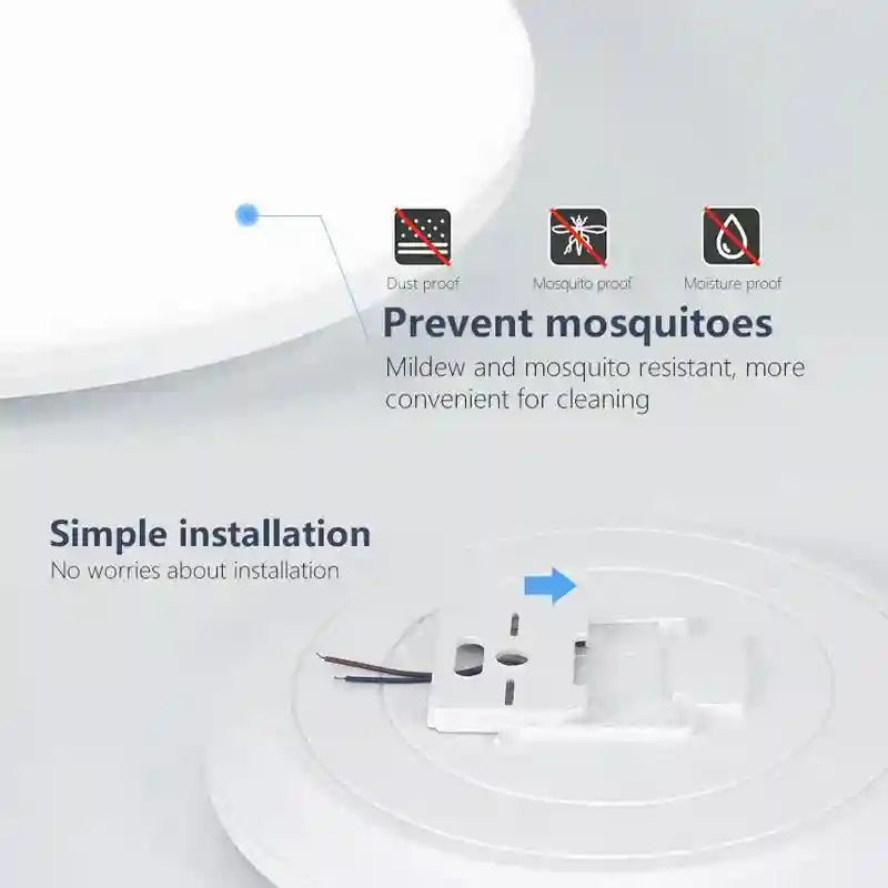 RGB Smart Ceiling Light Bluetooth App Controlled Dimmable 220V Tidesmit