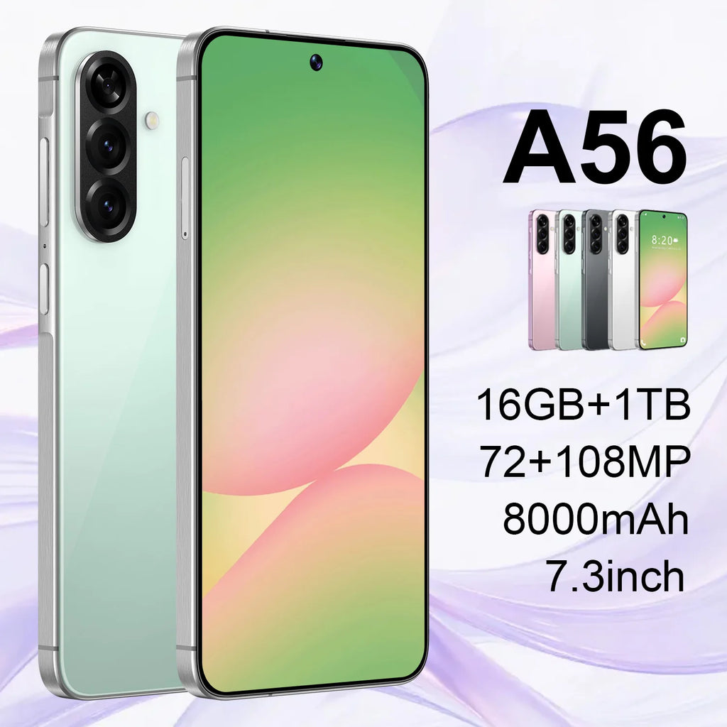 Tidesmit 5G Smartphone, 7.3 Inch OLED, 16GB RAM, 1TB Unlocked Tidesmit