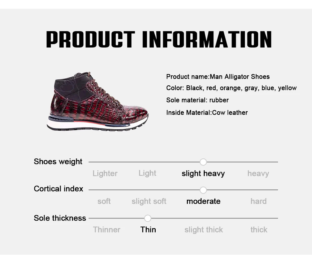 Goodyear Decent Sepatu Walking Style Shoes Genuine Crocodile Leather Office Mens Shoes Sneakers High End Alligator Shoes Men