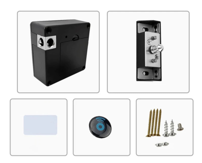 1/4 Pieces Smart Drawer Induction Cabinet Lock RFID Card Smart Electronic Lock Wardrobe Furniture Sauna Cabinet Locker Lock