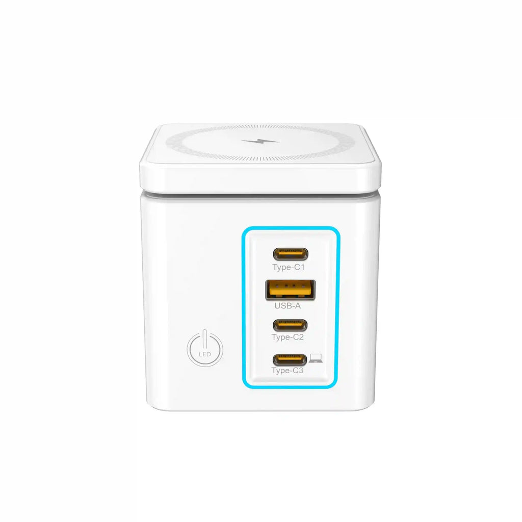 6-in-1 Wireless Charging Tower - Qi Certified Multi-Device Station Tidesmit