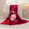 Handmade Su Embroidery Scarf & Stylish Brooch Box Set
