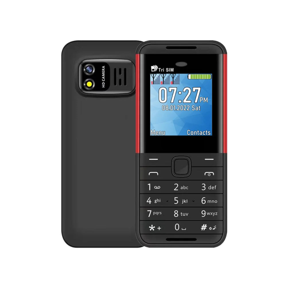 SERVO BM5310 Mini 3 SIM Standby Feature Mobile Phone Speed Dial Magic Voice Blacklist MP4 Player FM Radio Small Backup Cellphone