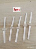 5pcs white disposable replacement connect tubes for microneedle RF machine face lifting and scar removal therapy.