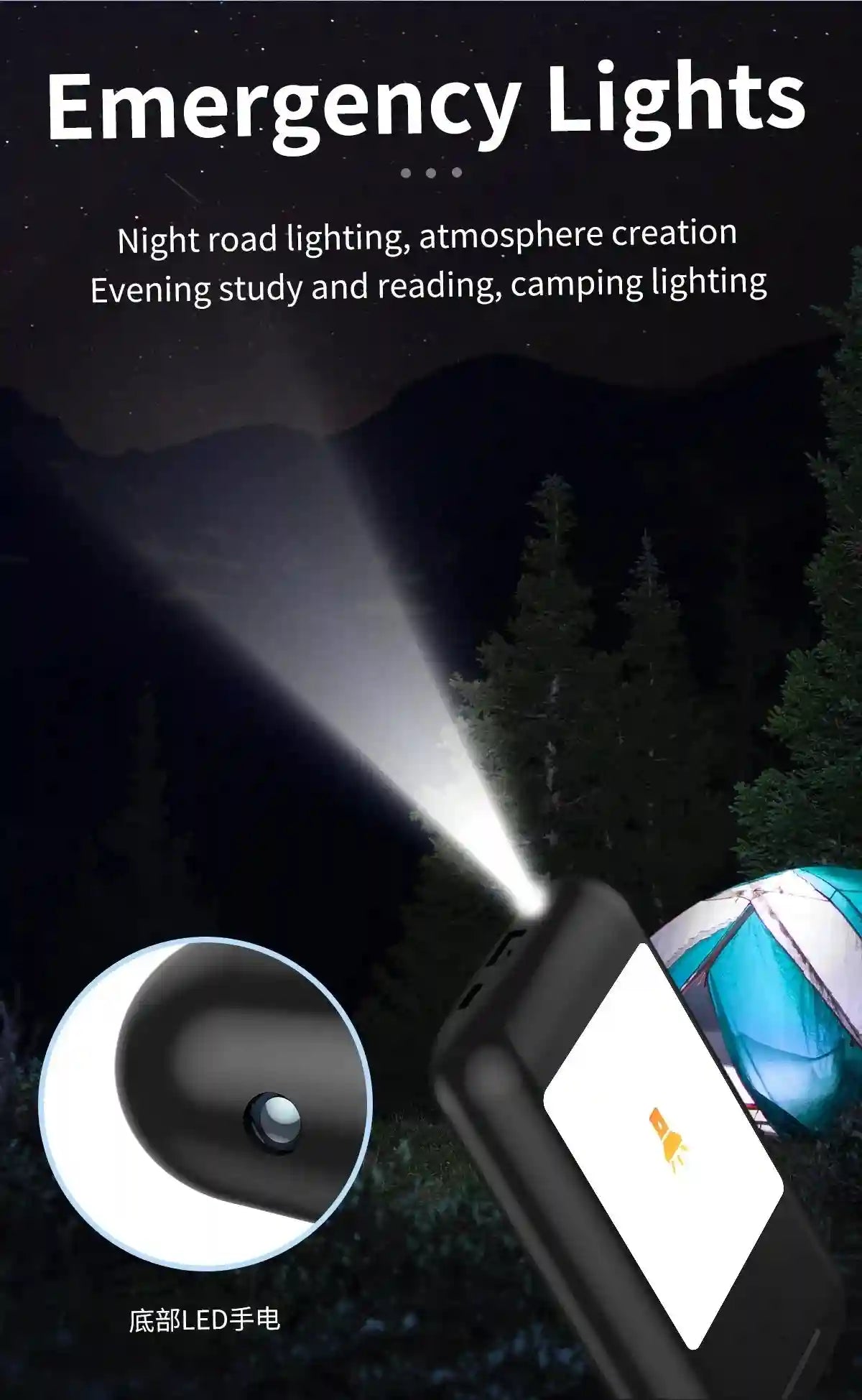 Tidesmit Wireless Earbuds with 8000mAh Power Bank and Flashlight A98 Tidesmit