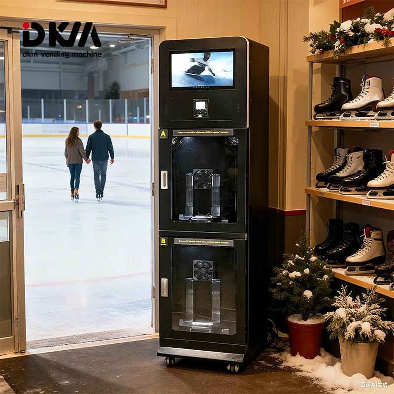 DKM Automated Ozone Dryer Shoes Wash Sanitizing Disinfecting Cleaner Shoe Cleaning Vending Machine