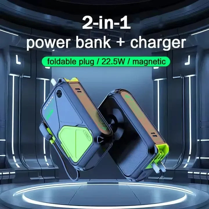 Magnetic Wireless Power Bank 10000mAh 4-in-1 Fast Charger by Tidesmit Tidesmit