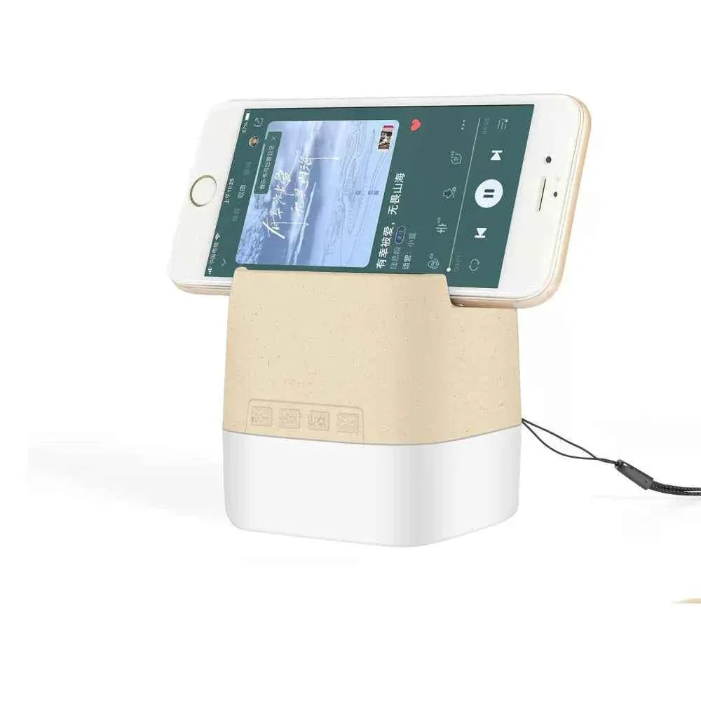 Portable Bluetooth Speaker with Phone Stand - Lake Blue & Black My Store