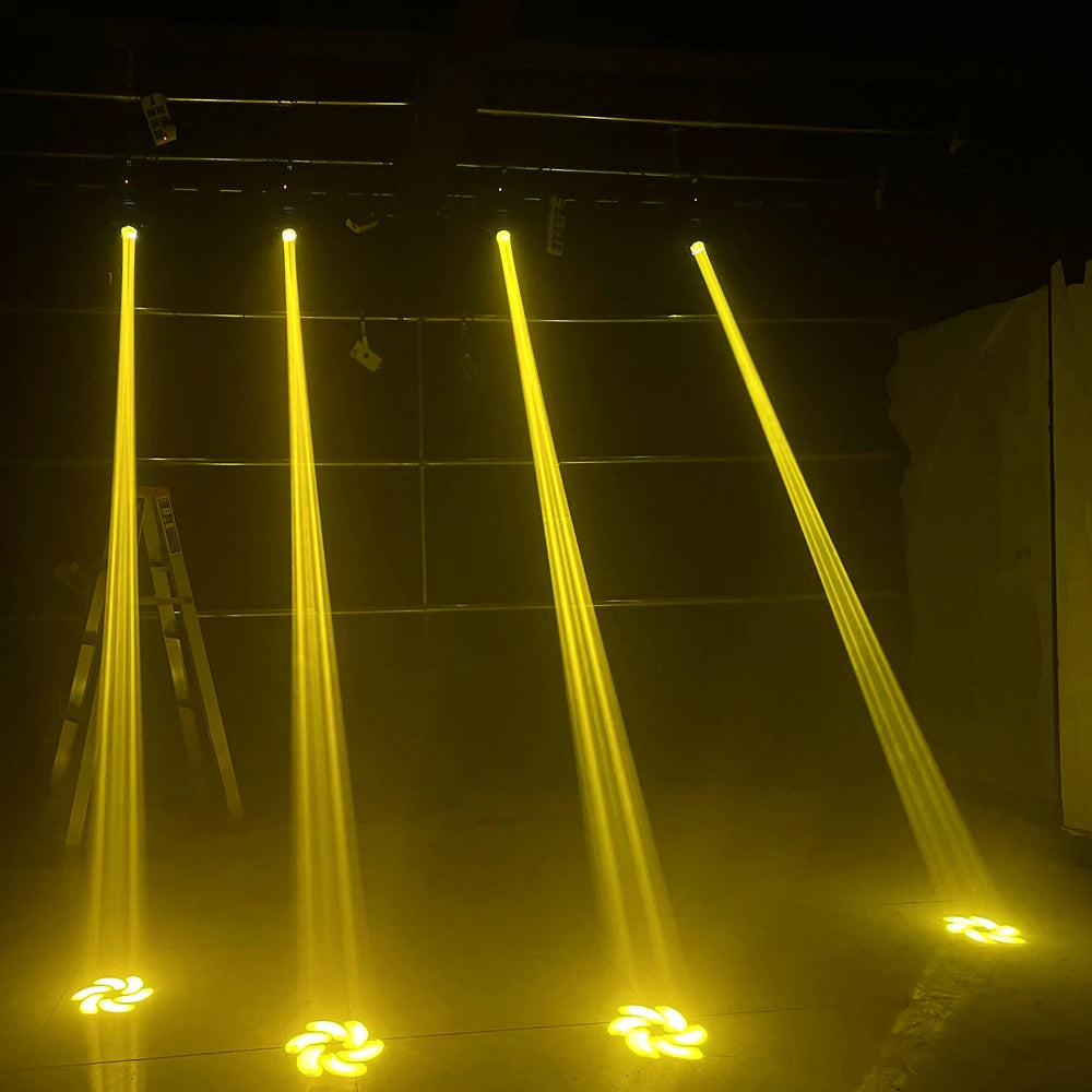 2PCS Mini LED Moving Head Light 120W Beam Spot 8 Rotating Prisms DJ DMX Bar Strobe Stage Effect