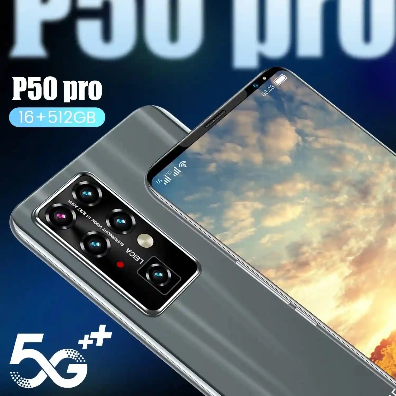 Tidesmit 5G Smartphone 512GB - 7.8 Inch AMOLED Dual SIM Mobile Tidesmit