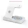 3-in-1 Wireless Charging Station - Fast Qi Certified Foldable Dock Universal White Tidesmit