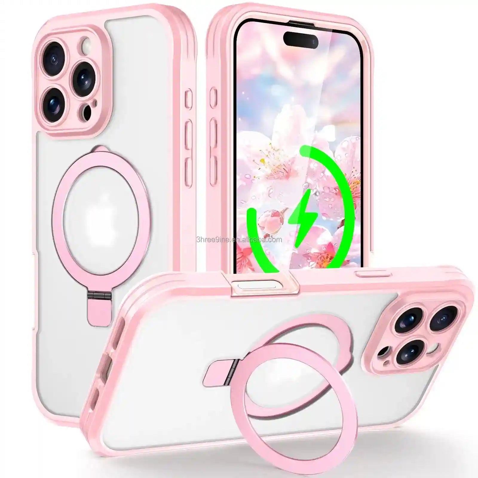Magnetic Phone Ring Holder for iPhone 16 Pro Gray - Secure Grip Accessory Tidesmit