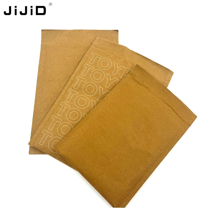 JiJiD Biodegradable Kraft Paper Mailing Bags Honeycomb Padded Mailer Wrap Bubble Envelope Compostable Shipping Packaging Bag