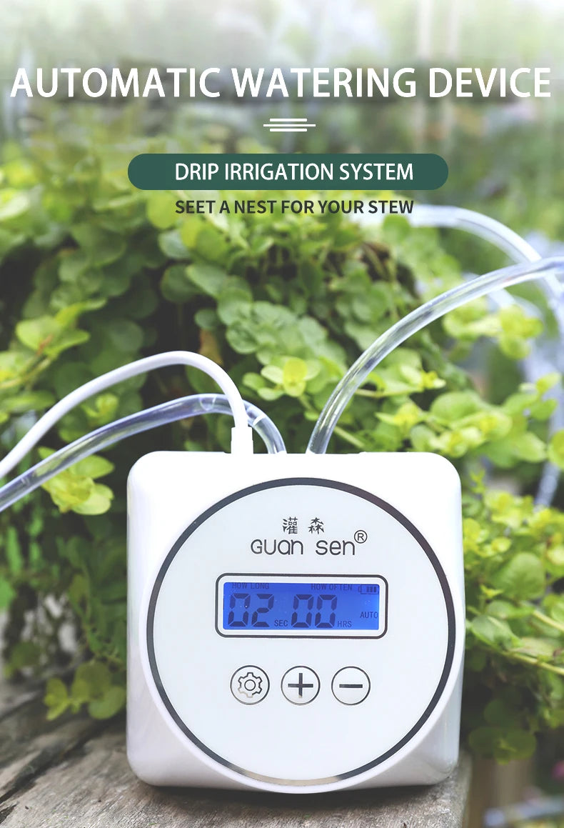 New Intelligent Drip Irrigation Water Pump Timer System Garden Plant Automatic Irrigation Controller Timer Watering Device Set