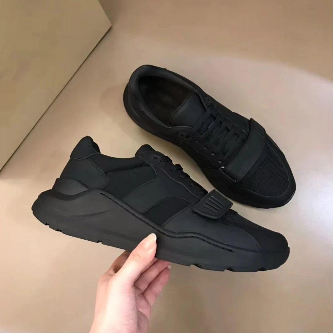 Luxury Patent Leather Light Weight Walking Shoes Patchwork Casual Sports Breathable Designer Sneakers for Men Retro Casual Shoes