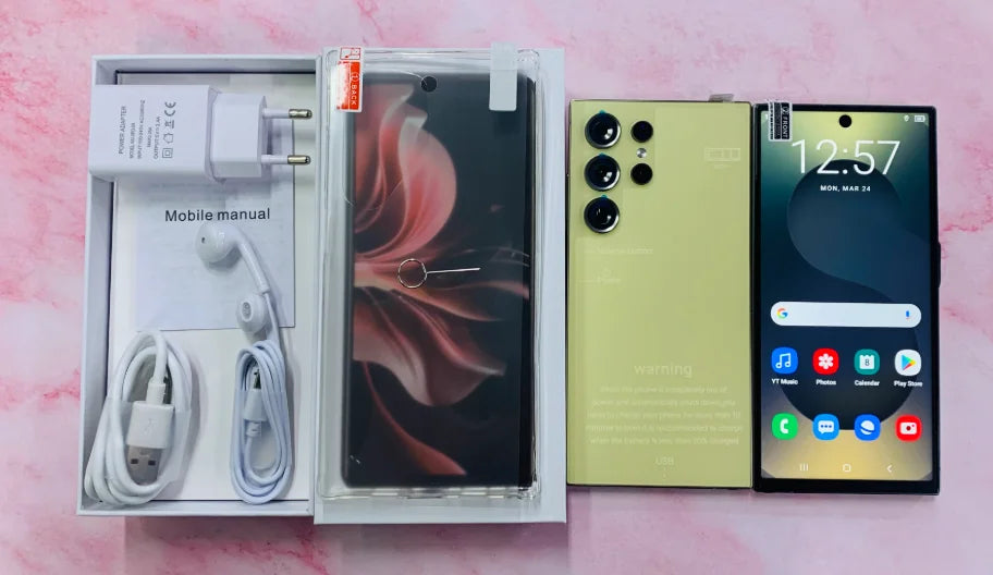 S25 Ultra 5G smartphone with 22GB RAM and 2TB storage featuring a high-definition screen and dual SIM support.