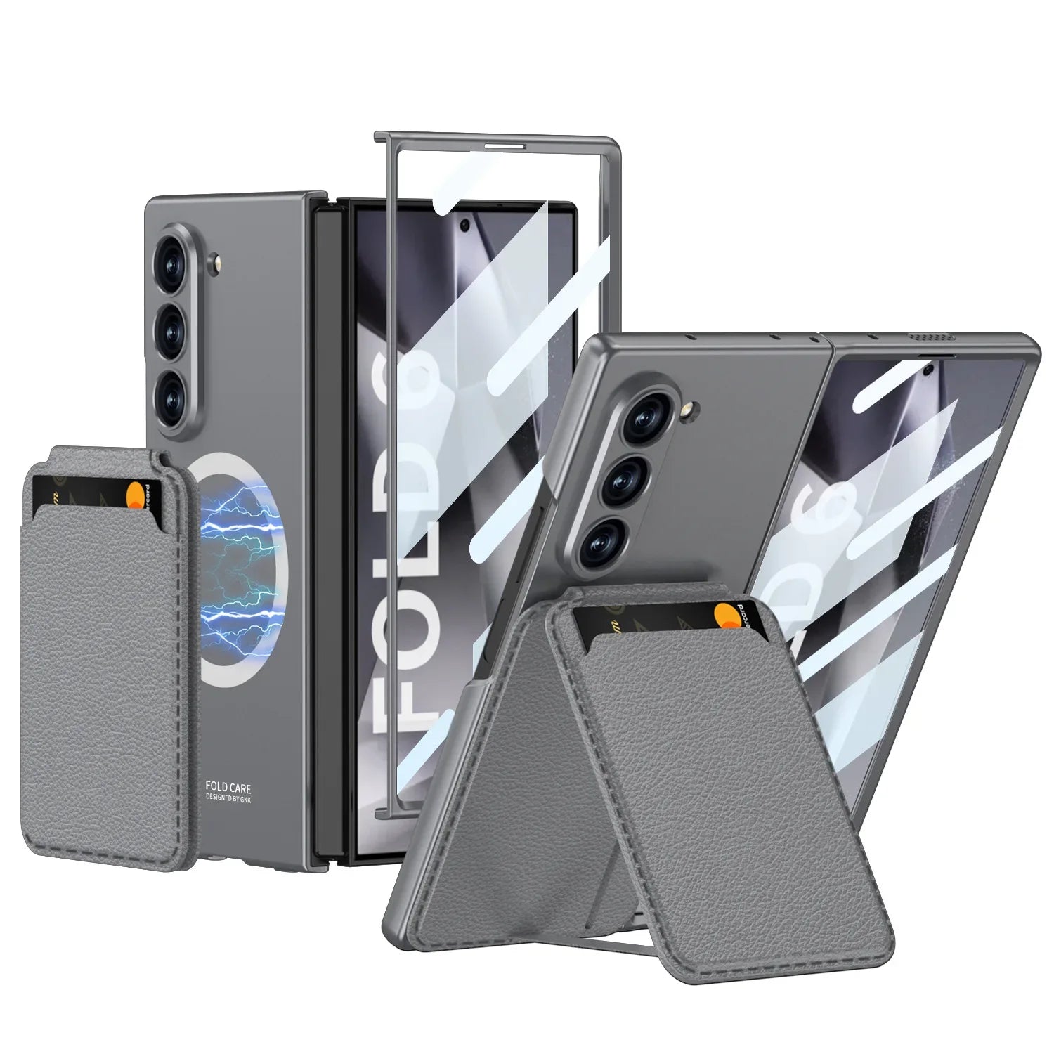 Samsung Galaxy Z Fold 6 Screen Protector - Anti-Scratch 9H Glass Dark Grey For Samsung Galaxy Z Fold 6 Tidesmit