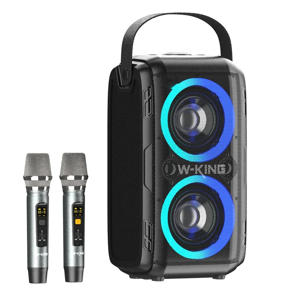 Portable Bluetooth Speaker 80W Wireless Audio - 360 Sound Party Boombox Black My Store