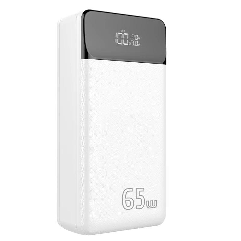 Tidesmit 30000mAh 65W PD Fast Charging Power Bank - Black & White Tidesmit