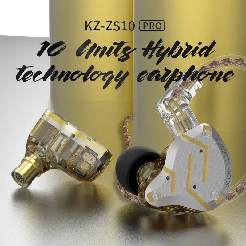 KZ ZS10 Pro 5-Driver Hybrid Hi-Fi In-Ear Monitors by Tidesmit Tidesmit