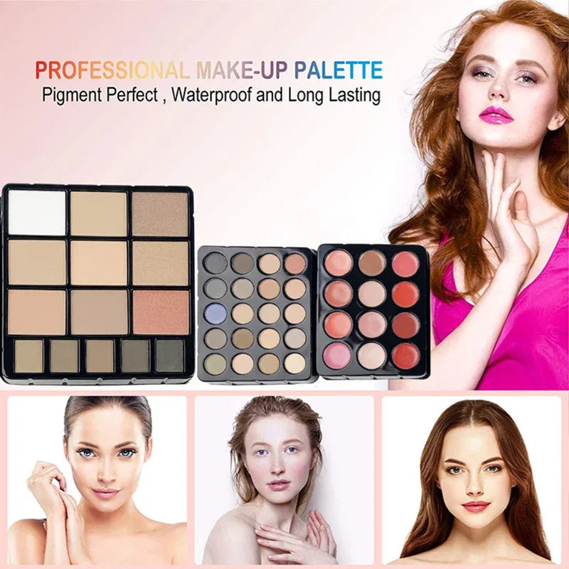 Professional Makeup Kit | 132 Color Eyeshadow Palette | Salon Quality Professional Makeup Kits Tidesmit