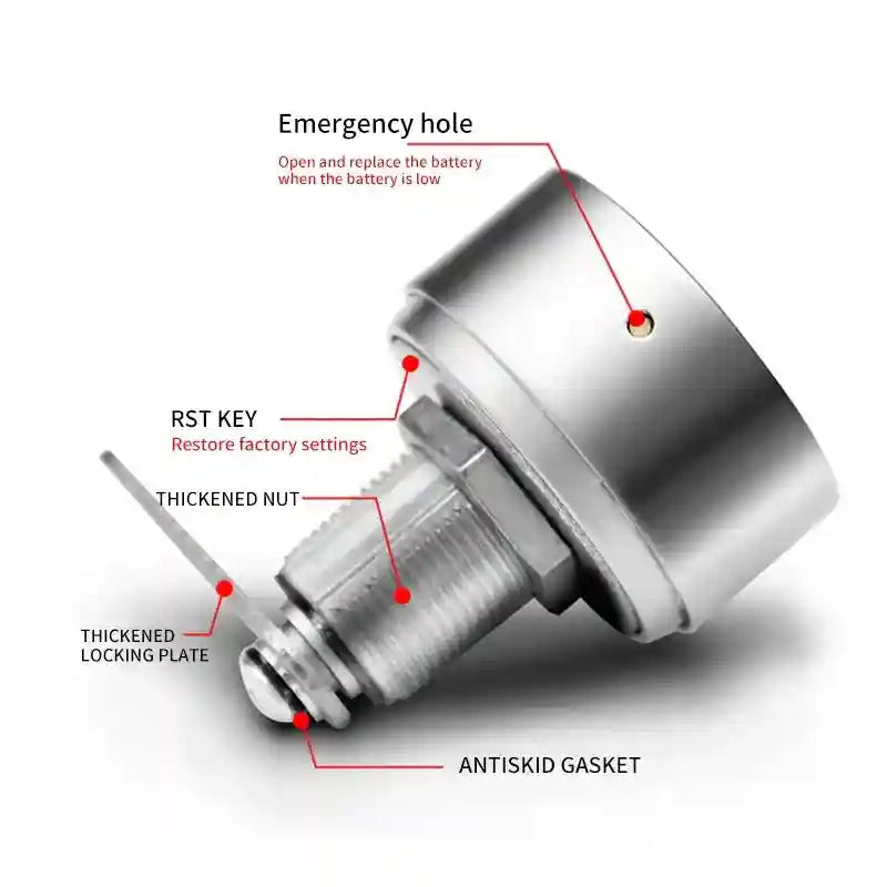 Fingerprint Cabinet Lock Zinc Alloy Keyless Smart Cam Lock Tidesmit