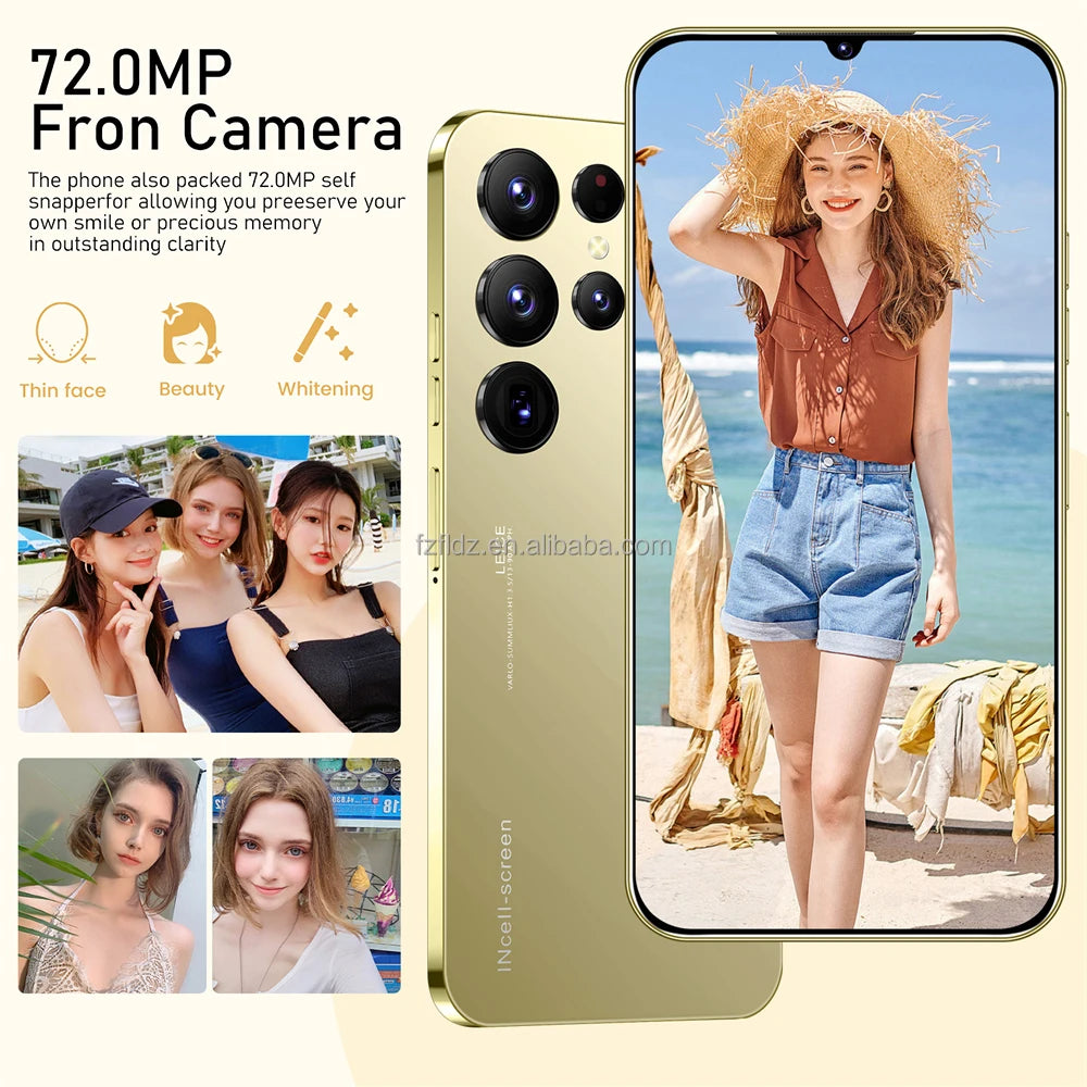 Hot Sale S24 Ultra 5G Smartphone 16GB+1TB 7.3 Inch HD Screen Android 13 Dual Card Unlocked High Quality Mobile Phone