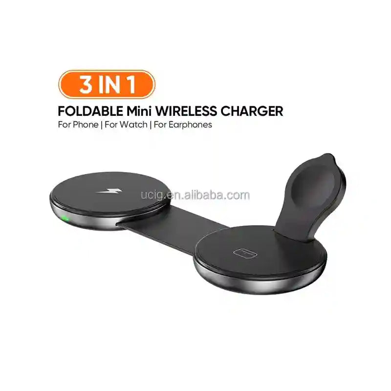 3-in-1 Magnetic Wireless Charging Stand for Phone, Watch, and Earphone Tidesmit