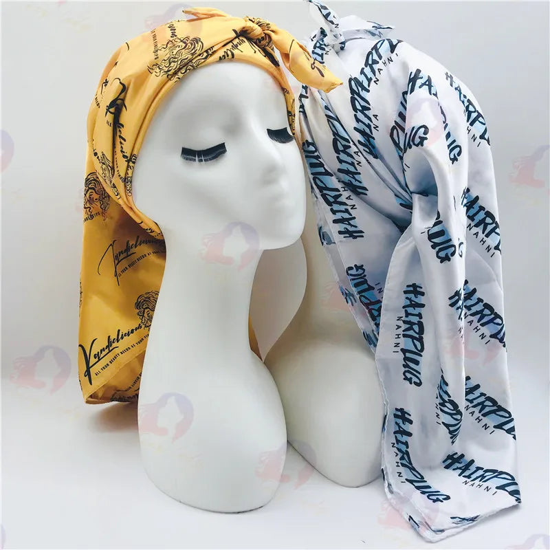 Manufacture of High Quality 90X90 Small 9 Printing Multi-Purpose Headscarf Women'S Silk Scarf